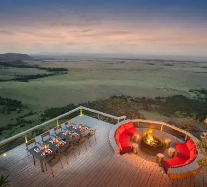 Angama Mara-Outdoor Dinner with a View