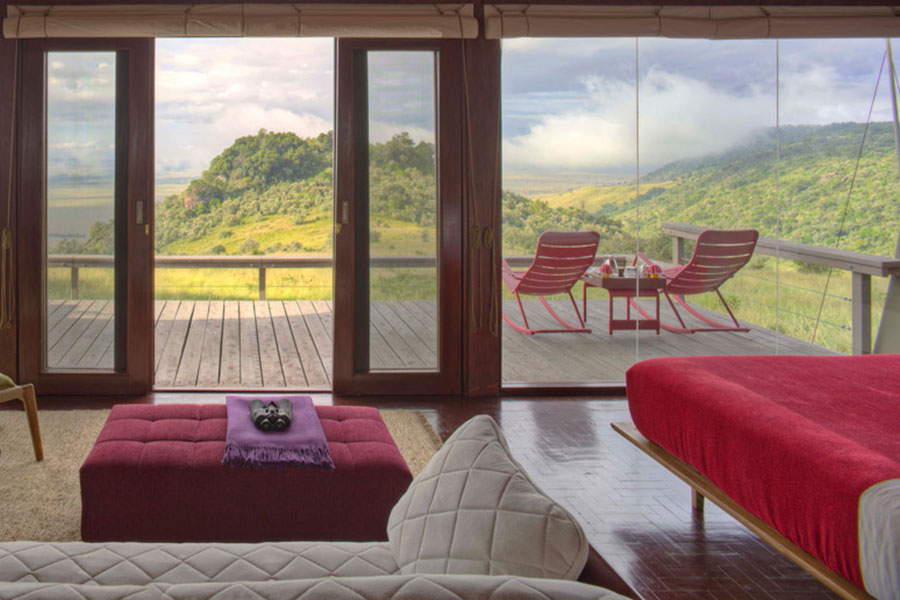 Endless views of the Mara from your bedroom.