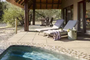 The secluded Bush-Facing Suites each have a private plunge pool. 