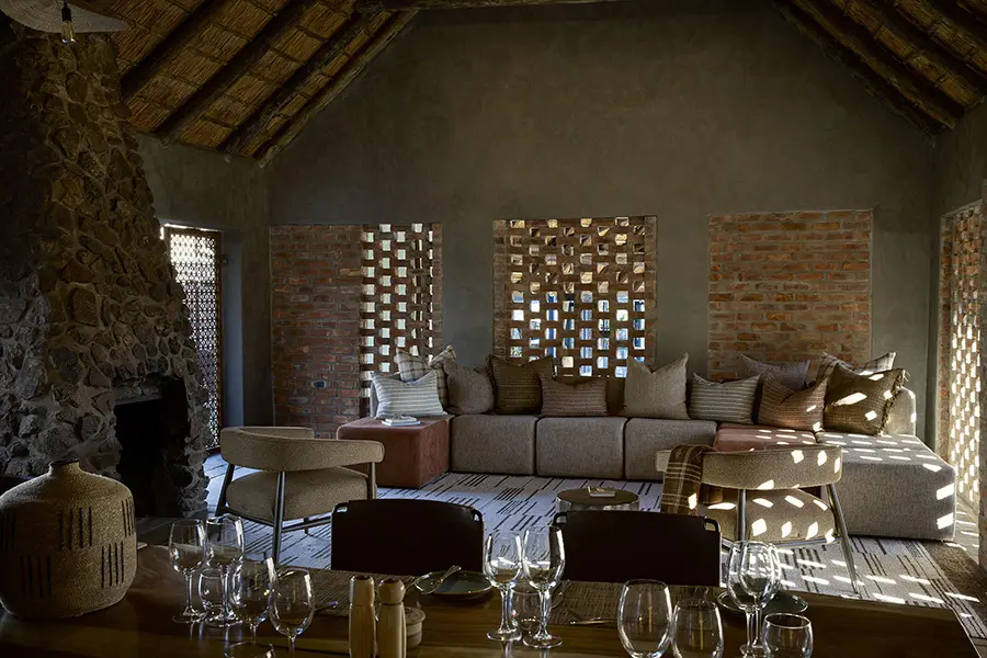 The lodge has a private lounge and large dining area for private dining on a special occasion. 