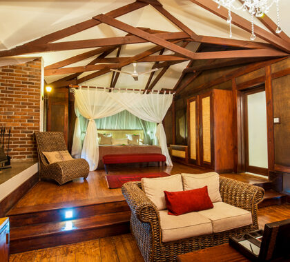 Bedroom at Arusha Coffee Lodge.