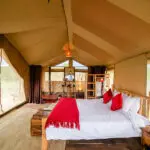 Room interior at Asanja Moru Bush Camp.