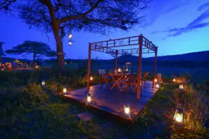 Dine under the stars.