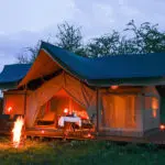 Exterior of one of the tents available.