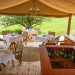 Enjoy breakfast, lunch and dinner in the camp's mess tent