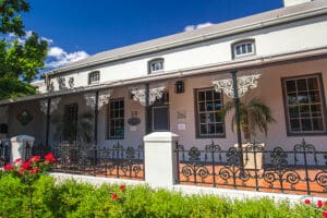 Built in 1870, Avondrood's carefully restored Victorian Cape-Dutch style lends it a regal ambience.