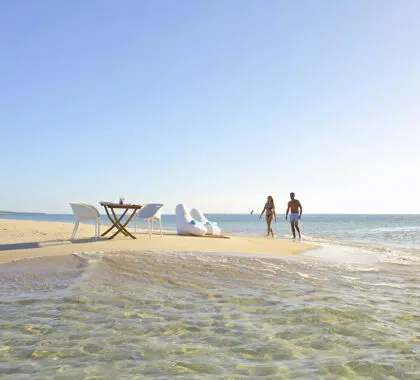 Un picnic en la playa con estilo y a distancia. 