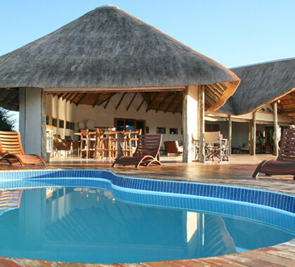 After a morning spent game viewing or on a nature walk, enjoy some down time around the swimming pool.
