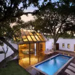 Spend time in the swimming pool by the spa.