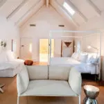 Each open-plan suite has a luxurious en-suite bathroom and lounge area.