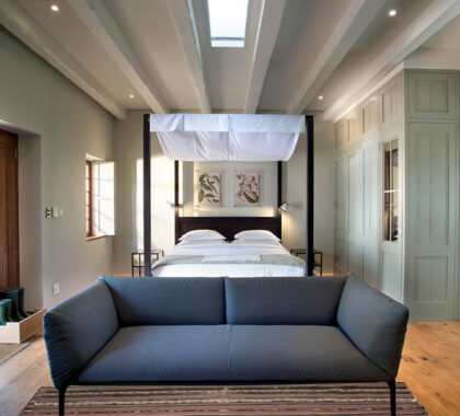 Bedrooms contain contemporary accessories and furniture.