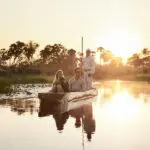 Mokoro safaris at Baines' Lodge.