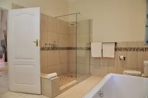 Stay fresh in the stylish bathrooms.