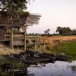 Viewing decks offer views over the Delta.