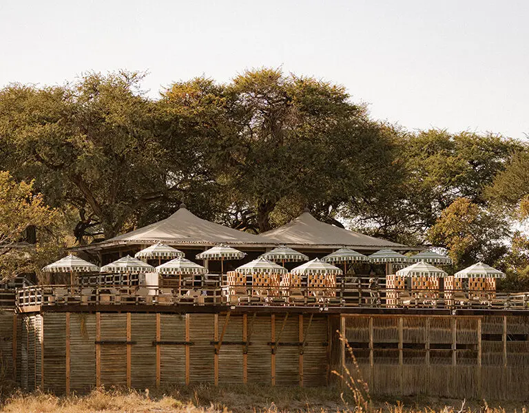 Exterior of Savute Elephant Lodge.