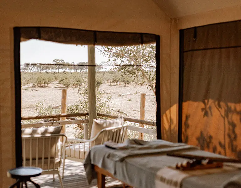 Take a moment to spoil yourself with a massage at the spa tent.