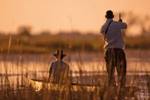 Wind your way through the Okavango Delta.