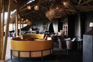 Enjoy a delicious lunch in the dining area.