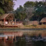 Bedrooms offer views over the Delta. 