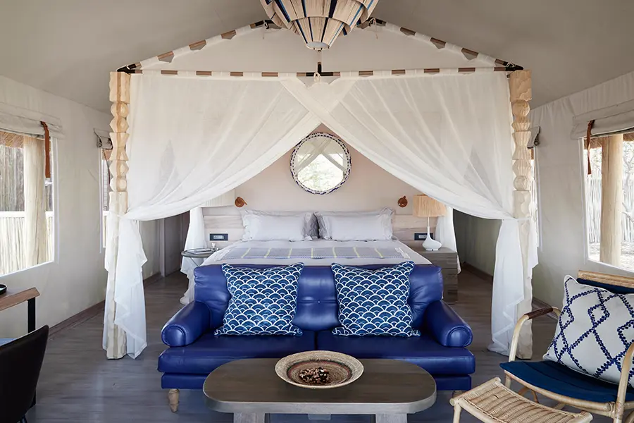 A comfortable oasis in the heart of the Savute Channel. 