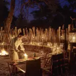 The boma, dining area.