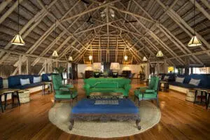 The spacious and elegant lounge.