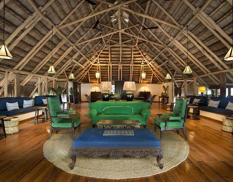 The spacious and elegant lounge.