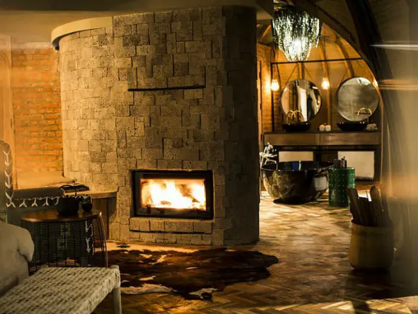 On the cold nights, unwind and warm up by the fire in the lounge area.
