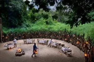 El boma del Lake Manyara Lodge.