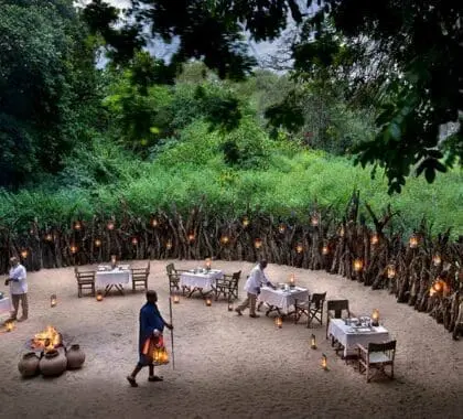 El boma del Lake Manyara Lodge.