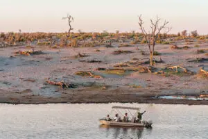 Boat-based safaris during higher water-level months.