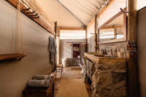 Guest Tent bathroom.
