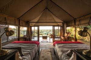 Guest Tent interior.