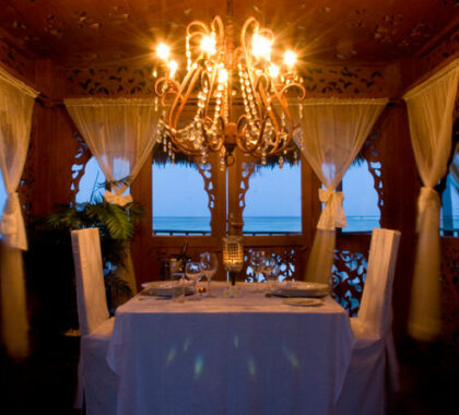Breezes is the perfect destination for romantics or honeymooners, offering wonderful private dining options.