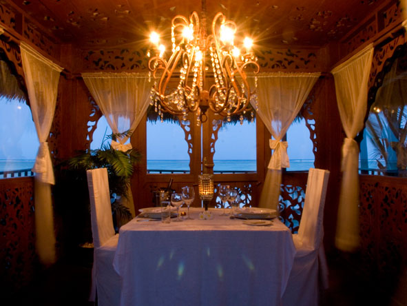 Breezes is the perfect destination for romantics or honeymooners, offering wonderful private dining options.