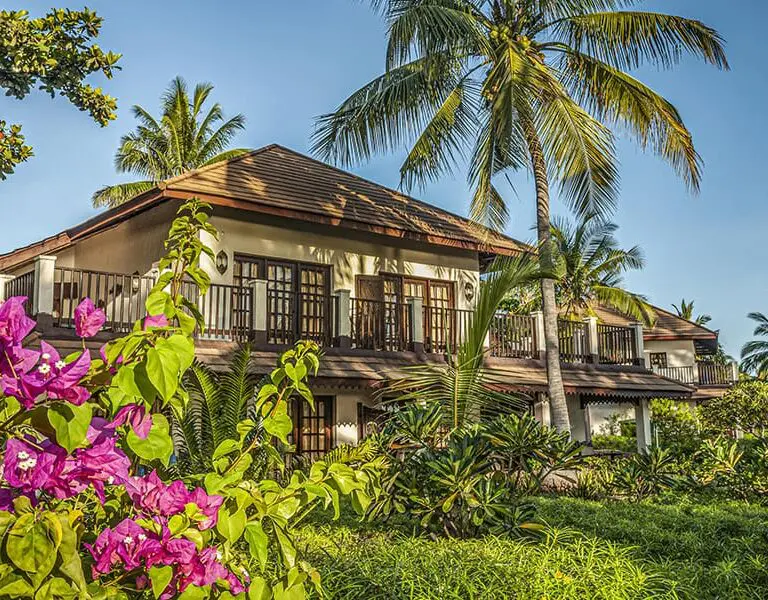 The resort combines classic Zanzibari architecture with modern amenities and facilities.