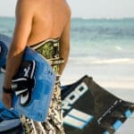 Wind surfing.