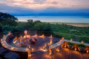 Spend memorable evenings around a boma fire.