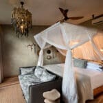 Bedrooms offer breath-taking views of the lake. 
