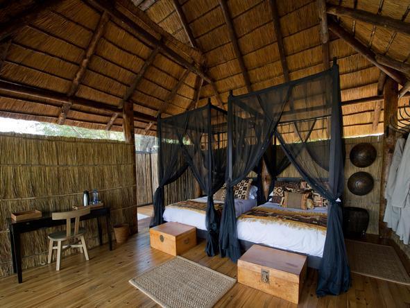Your bedroom at  Chamilandu Bushcamp.