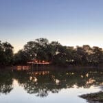 Chindeni, un tranquilo campamento a orillas del serpenteante río Luangwa. 