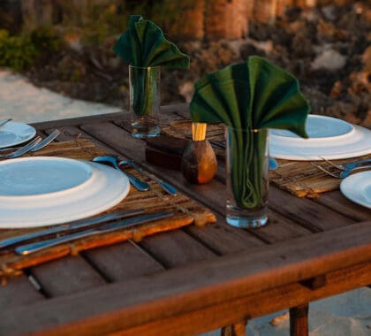 Comidas en la isla.