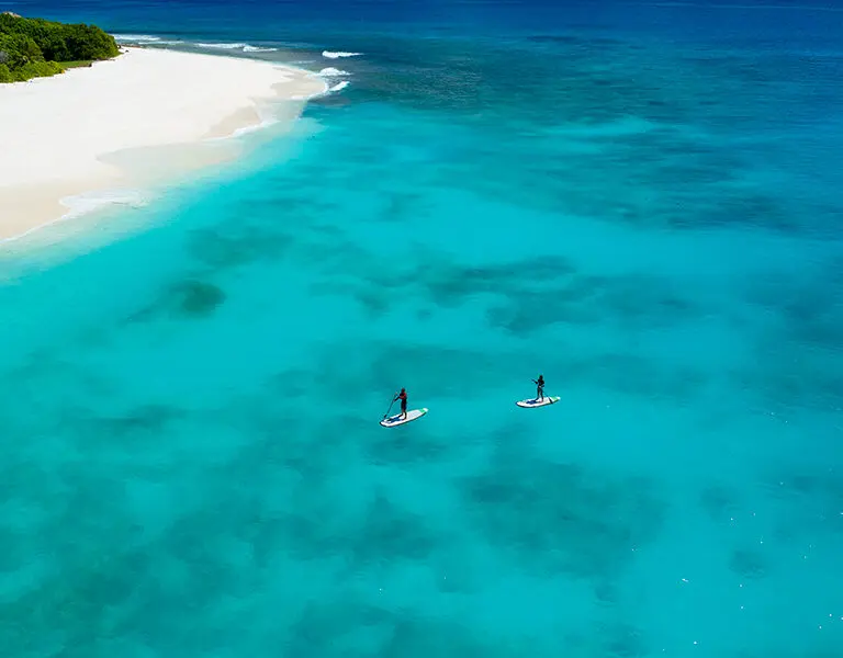 Stand up paddle boarding. 