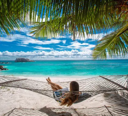 Relajación absoluta en la isla de Cousine. 