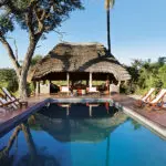 Cool off in the Camp Kalahari swimming pool.