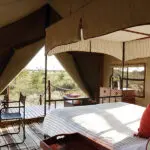 Camp Kalahari tent with a view.