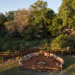 Vista aérea del Campamento Moremi.