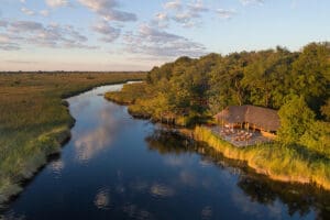 Waterways of the Delta at the camp's doorstep
