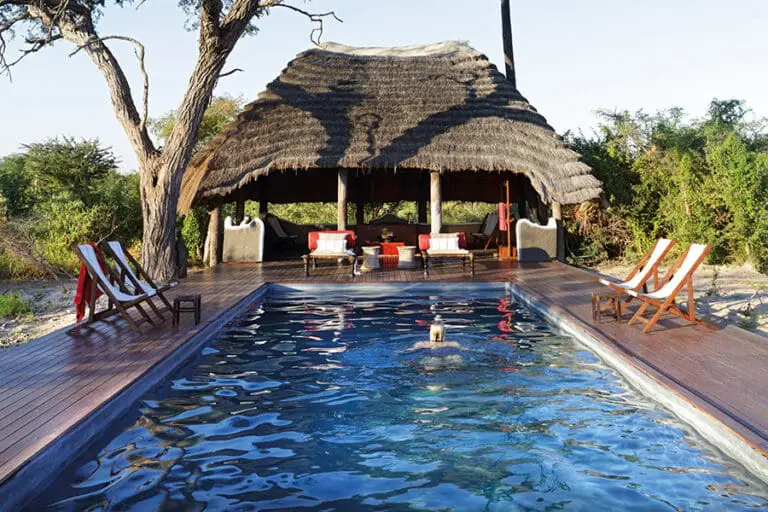 Enjoy the camp's swimming pool.