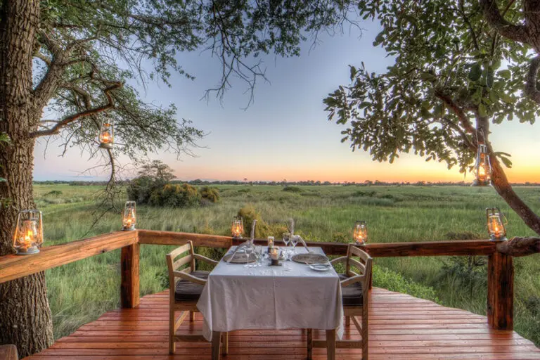 Dine by candlelight.
